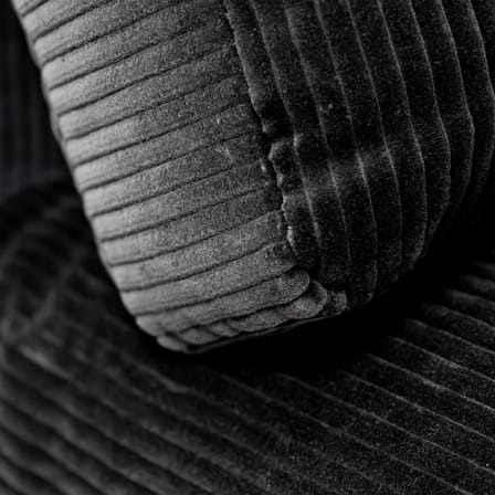 Chauffeuse Salon Nanà tissu gris / Module central - Velours - Moroso