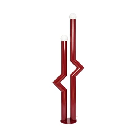 Déviation Double by Axel Chay Floor lamp metal red / H 170 cm - Exclusive - Axel Chay