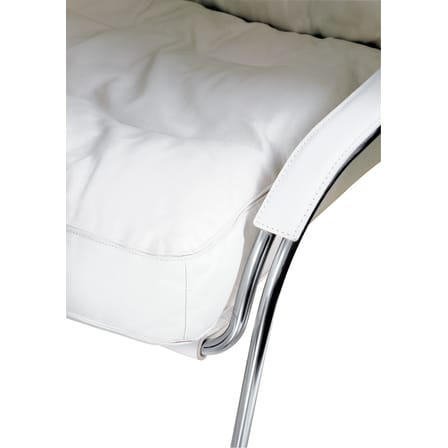 Gepolsterter Sessel Maggiolina metall leder schwarz / gepolstert - Zanotta