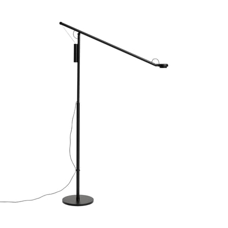 Lampadaire Fifty-Fifty LED métal noir / Liseuse orientable - Hay