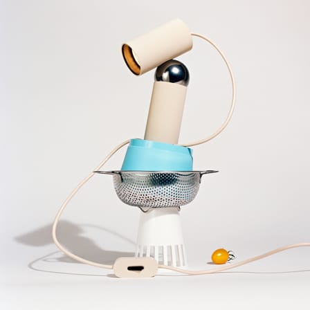 Lampe de table Bilboquet plastique beige / Orientable - Flos