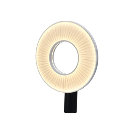 Lampe de table Iris tissu blanc / LED - Ø 40 cm - Dix Heures Dix