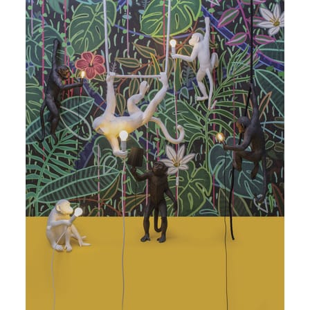 Lampe Monkey Swing plastique blanc / Indoor - L 60 cm - Seletti