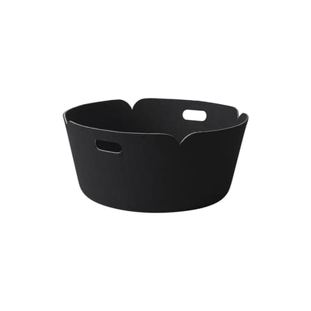 Panier Restore tissu noir / Ø 52 cm - Feutre 100% recyclé - Muuto