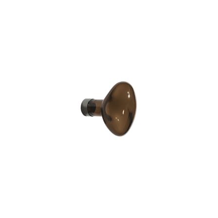 Patère Bubble Small verre marron / Ø 9,5 cm - Soufflé bouche - Petite Friture