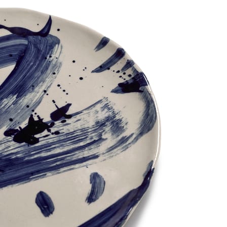 Piatto da dessert Sophia ceramica blu / Set di 4 - Ø 22 cm - Dipinti a mano - Serax