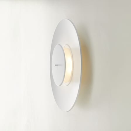Applique Lunaire LED métal blanc / Ø 75 cm - Lumière ajustable - Fontana Arte