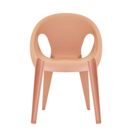 Poltrona impilabile Bell materiale plastico arancione / By Konstantin Grcic / Polipropilene riciclato - Eco-concepito - Magis