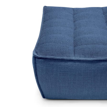 Pouf N701 tissu bleu / 70 x 70 cm - Ethnicraft