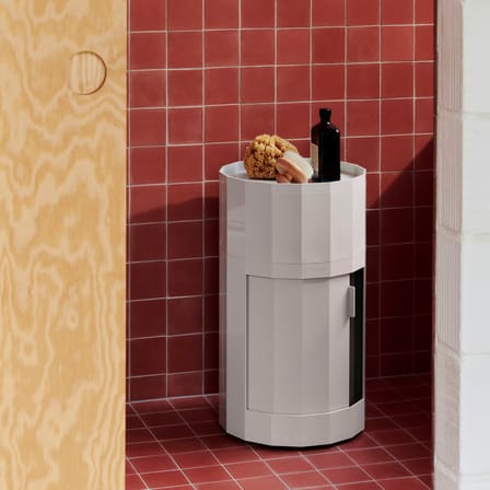 Rangement Facet High / H 66 cm - 1 porte / Avec roulettes - Hay