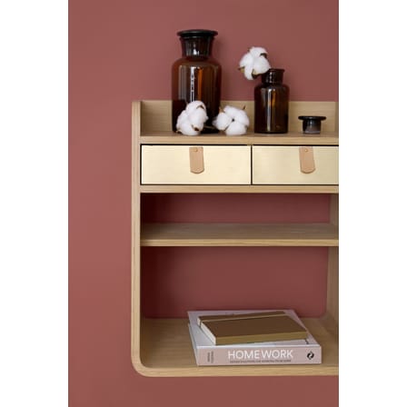 Rangement mural Suzon bois naturel / L 36 x H 39 cm - Chêne - Hartô