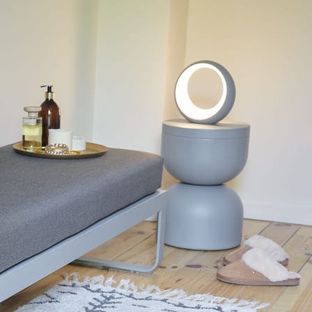 Schnurlosleuchte Hoopik LED metall grau / Ø 24 cm - Fermob