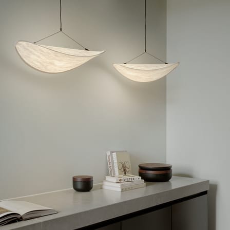 Suspension Tense LED XS tissu blanc / Ø 55 cm - TyvekLED - NEW WORKS