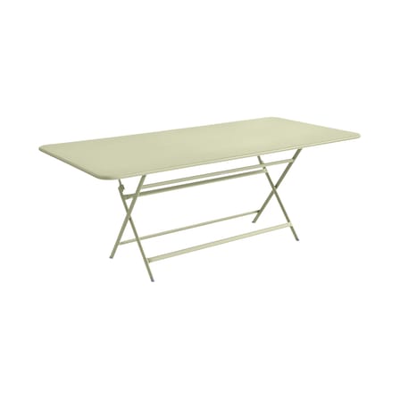 Table pliante Caractère métal vert / 90 x 190 cm - 8 à 10 personnes - Fermob