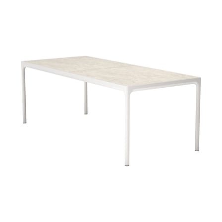 Table rectangulaire Four Ceramic céramique blanc / 210 x 90 cm - Houe