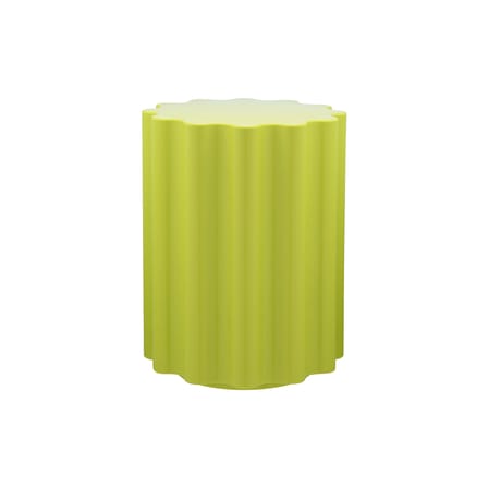 Tabouret Colonna plastique vert / H 46 x Ø 34,5 cm - By Ettore Sottsass - Kartell