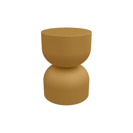 Tabouret Piapolo métal jaune / Coffre rangement - Fermob