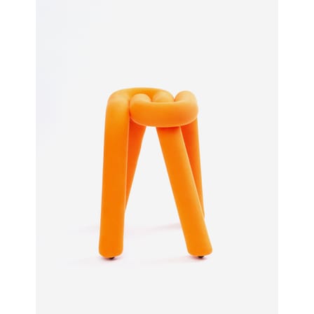 Tabouret rembourré Bold tissu orange - Moustache