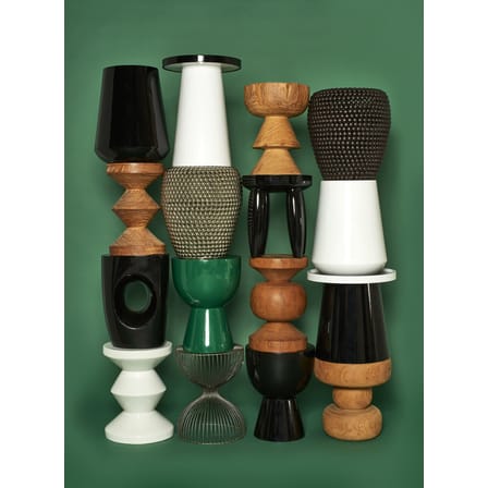 Tabouret Zig Zag bois naturel - POLSPOTTEN