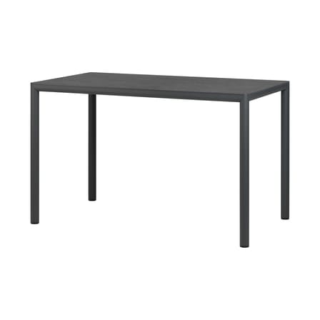Tavolo rettangolare Piave corian nero / 120 x 70 cm - Laminato testurizzato - NARDI