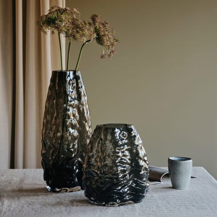 Vase Milla verre gris / H 41 cm - BROSTE COPENHAGEN