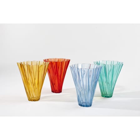 Vase Shanghai plastique transparent / Mario Bellini, 2012 - Kartell
