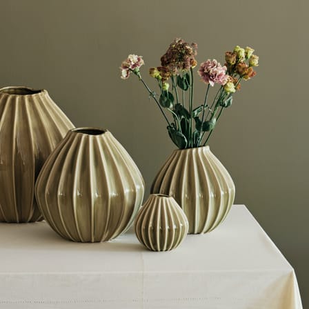 Vase Wide céramique vert - BROSTE COPENHAGEN