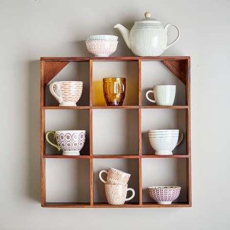 Etagère murale Tilo bois naturel / L 53 x H 53 x P 10 cm - Bloomingville