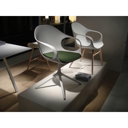 Fauteuil Elephant Trestle plastique noir  / Seconde vie - Kristalia
