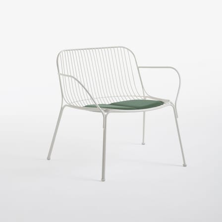 Accessoire  tissu vert / Coussin assise - Pour fauteuil bas HiRay - Recyclé - Kartell