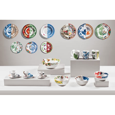 Assiette Hybrid Ipazia céramique multicolore Ø 27,5 cm - Seletti