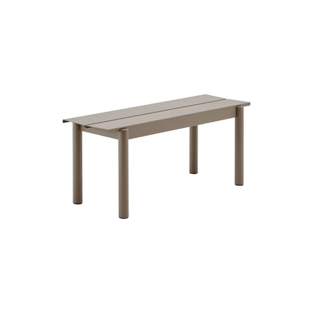 Banc Linear métal beige / L 110 cm / Seconde vie - Muuto