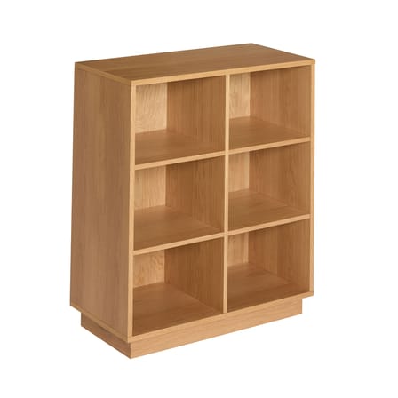 Bibliothèque Disco Small bois naturel / L 80 x P 30 x H 95 cm - HÜBSCH