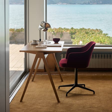 Bureau Daystak RD2 bois naturel / Robin Day, 1951 - L 122 x Prof. 61 cm - &tradition