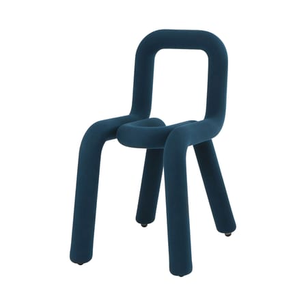 Chaise rembourrée Bold tissu bleu / Big Game, 2009 - Moustache