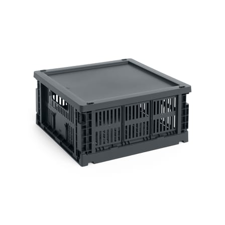 Couvercle  plastique gris / Pour panier Colour Crate Medium Square & Cube 30 x 30 cm / Seconde vie - Hay