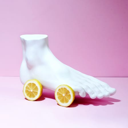Décoration Memorabilia Mvsevm céramique blanc / Pied masculin - Seletti