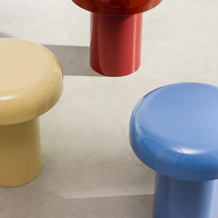 Miko End table metal blue / Ø 40 x H 46 cm - NOO.MA
