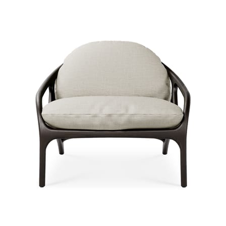 Fauteuil bas Vime INDOOR tissu beige - MORPHO