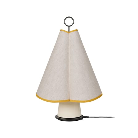 Lampe sans fil rechargeable Hornbæk LED toile beige - Gubi