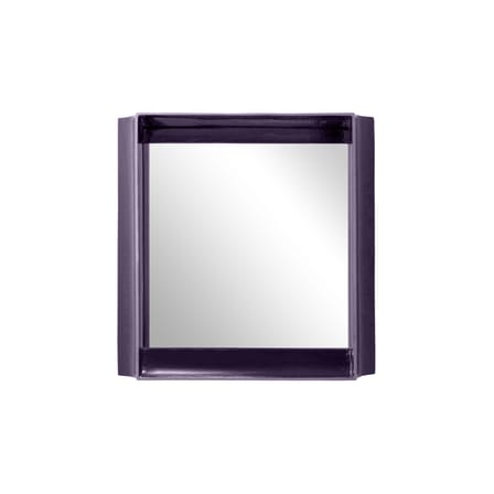 Miroir mural Coves céramique violet / Avec étagère - 60 x 60 cm - Magis