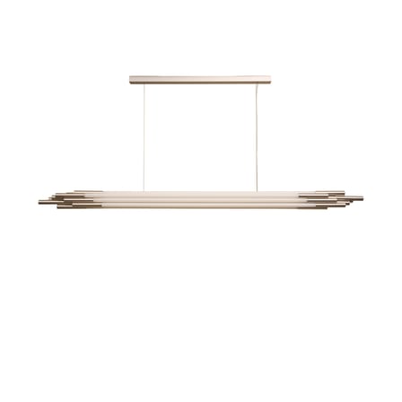 Pendelleuchte ORG Horizontal Large glas weiß / LED – L 200 cm - DCW éditions