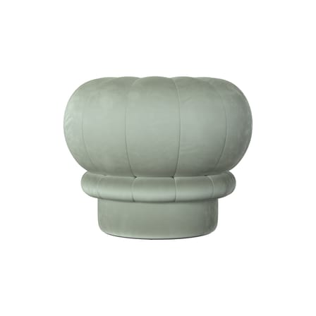 Pouf Claudie tissu vert / Velours - Hartô