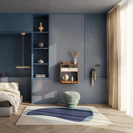 Secrétaire mural Gaston bois marron / L 60 x H 72 cm - Hartô