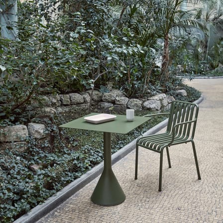Stapelbarer Sessel Palissade metall grau schwarz / R & E Bouroullec - Hay