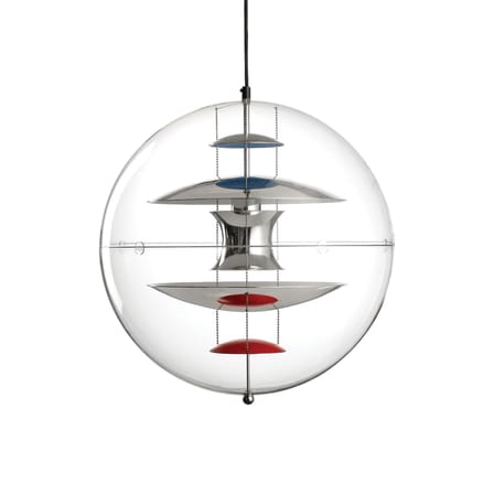 Suspension VP Globe plastique multicolore transparent Ø 40 cm - Panton 1969 - Verpan