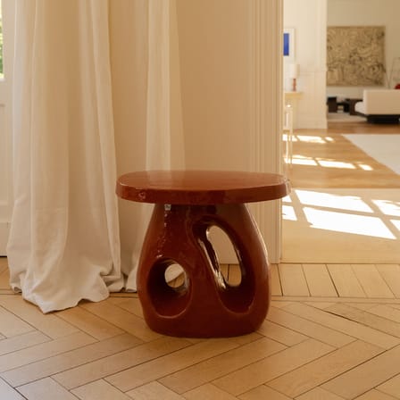 Table d'appoint Amé 10 céramique vert / 52 x 37 x H 45 cm - Serax