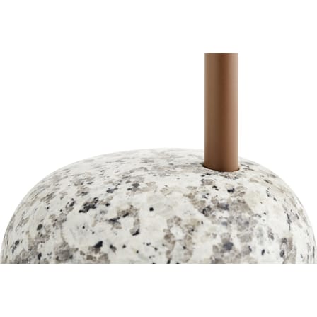 Table d'appoint Bowler métal pierre marron / granit - Hay