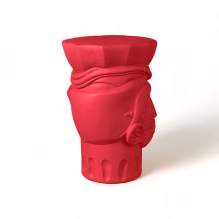 Tabouret Magna Graecia - Testa di Moro Man céramique rose - Seletti