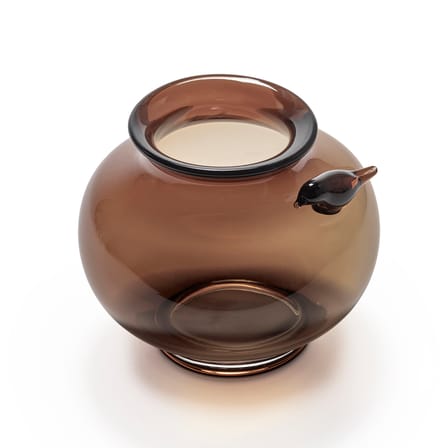 Vase Perch verre marron / Small - Ø 24 x H 20 cm - Serax